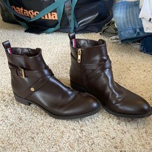 Tommy Hilfiger Brown Ankle Boot